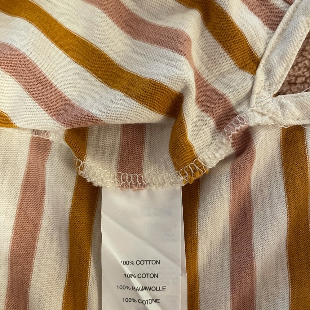 J. Crew 3/4 sleeve striped tee - Picture 3 of 5